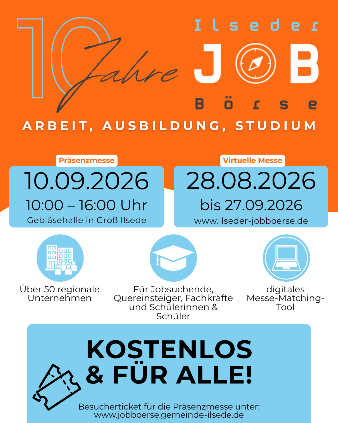 Ilseder Jobbörse - wir sind wieder mit dabei